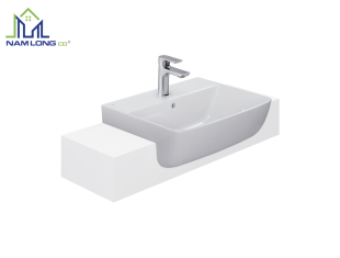 Chậu lavabo bán âm bàn INAX AL-345V ( EC/FC )