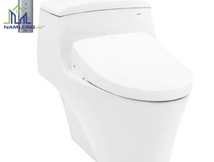 Bàn cầu 1 khối TOTO MS823CDRW12 ( nắp rửa điện tử WHASLET )
