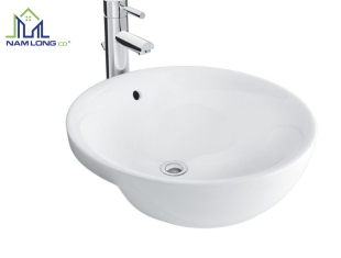 Chậu lavabo bán âm bàn INAX L-333V 