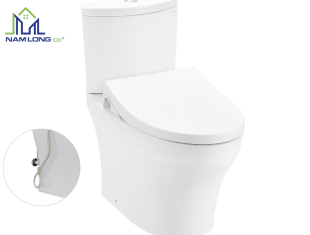 Bàn cầu 2 khối TOTO nắp rửa cơ TCW1211A kèm vòi rửa nước lạnh Ecowasher CS838DE4