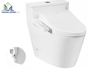 Bàn cầu 1 khối TOTO MS625DW16 ( nắp rửa điện tử WHASLET )