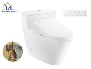 Bàn cầu 1 khối TOTO MS625DW25 ( nắp rửa điện tử WHASLET )