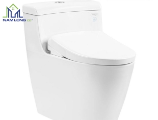 Bàn cầu 1 khối TOTO MS636CDRW23 ( nắp rửa điện tử WHASLET )