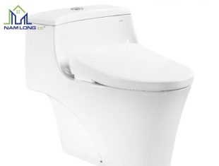 Bàn cầu 1 khối TOTO MS823CDRW23 ( nắp rửa điện tử WHASLET )