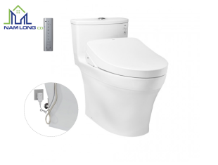 Bàn cầu 1 khối TOTO MS885DW11 ( nắp rửa điện tử WHASLET )