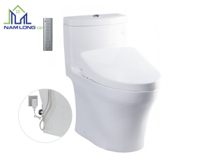 Bàn cầu 1 khối TOTO MS889DRW11 ( nắp rửa điện tử WHASLET )