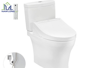 Bàn cầu 2 khối  TOTO CS769DRW14 ( nắp rửa điện tử WHASLET )