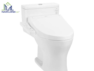 Bàn cầu 1 khối TOTO MS855CDW17 ( nắp rửa điện tử WHASLET )