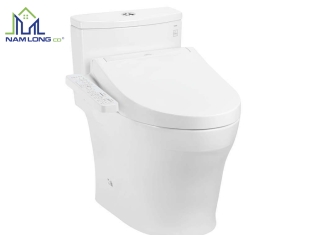 Bàn cầu 1 khối TOTO MS885CDW17 ( nắp rửa điện tử WHASLET )