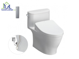 Bàn cầu 1 khối TOTO MS887RW11 ( nắp rửa điện tử WHASLET )