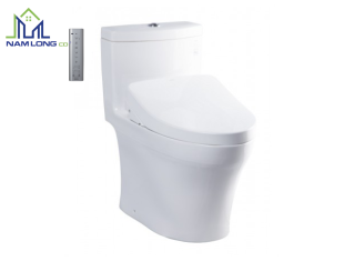 Bàn cầu 1 khối TOTO MS889CDRW12 ( nắp rửa điện tử WHASLET )