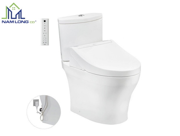 Bàn cầu 2 khối TOTO CS838DW14 ( nắp rửa điện tử WHASLET )