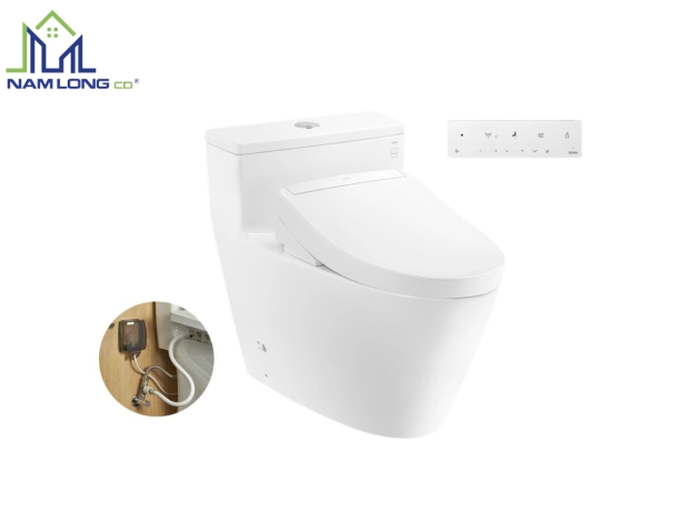 Bàn cầu 1 khối TOTO MS625DW25 ( nắp rửa điện tử WHASLET )