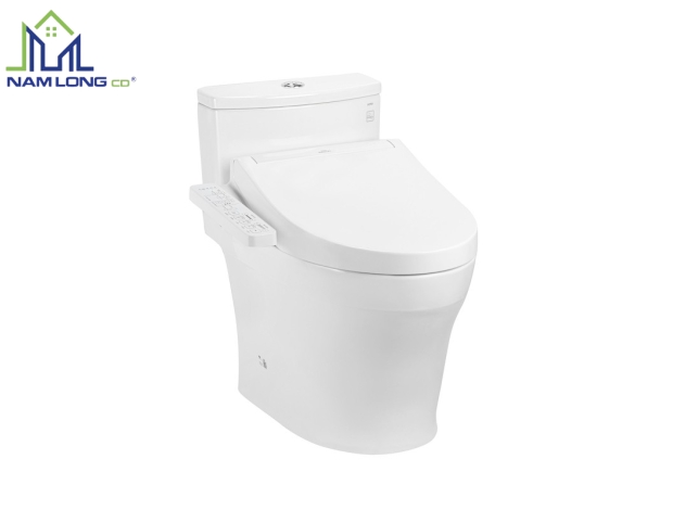 Bàn cầu 1 khối TOTO MS885DW16 ( nắp rửa điện tử WHASLET )